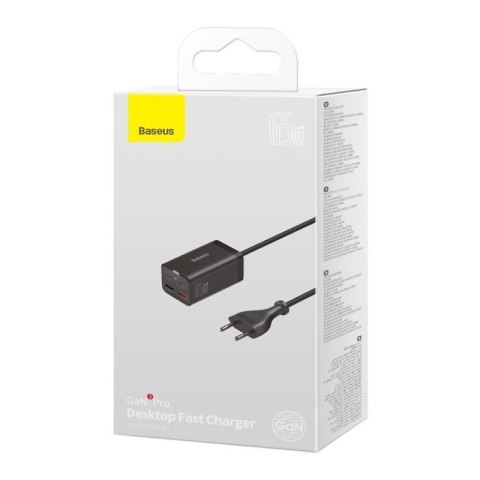BASEUS ŁADOWARKA SIECIOWA 2X USB-C, 2XUSB (CZARNA) BASEUS ŁADOWARKA SIECIOWA 2X USB-C, 2XUSB (CZARNA)
