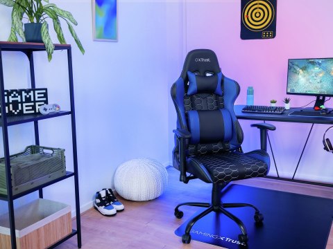 Fotel gamingowy TRUST GXT708B RESTO CHAIR BLUE Fotel gamingowy TRUST GXT708B RESTO CHAIR BLUE