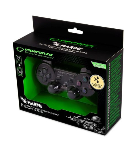 Gamepad bezprzewodowy Esperanza EGG109K (PS3; kolor czarny) Gamepad bezprzewodowy Esperanza EGG109K (PS3; kolor czarny)