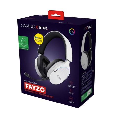 Słuchawki gamingowe Trust GXT 491W FAYZO WIRELESS White Słuchawki gamingowe Trust GXT 491W FAYZO WIRELESS White