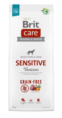 BRIT Care Grain-Free Sensitive Venison - sucha karma dla psa - 12 kg (WYPRZEDAŻ)