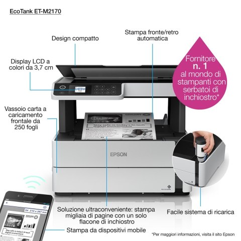 Urządzenie wielofunkcyjne Epson EcoTank M2170 Urządzenie wielofunkcyjne Epson EcoTank M2170