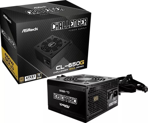 Zasilacz ASRock CHALLENGER 650W 80 Plus Gold Zasilacz ASRock CHALLENGER 650W 80 Plus Gold