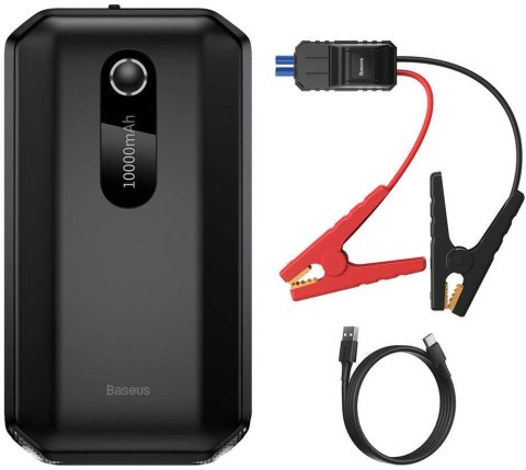 BASEUS POWERBANK BOOSTER Baseus Max Car Jump Starter CGNL020101 10000mAh 12V 1000A + KABLE KROKODYLKI