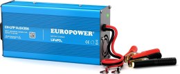 EUROPOWER ŁADOWARKA PROSTOWNIK DO AKUMULATORÓW LiFePO4 EUROPOWER CH-LFP/12/20 14,6V 20A KONEKTOR KROKODYLEK