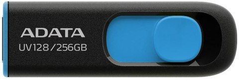 ADATA Adata Pendrive UV128 256GB USB 3.2 Gen1 czarno - niebieski