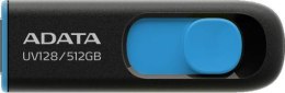 ADATA Adata Pendrive UV128 512GB USB 3.2 Gen1 czarno - niebieski