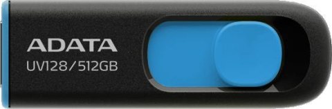ADATA Adata Pendrive UV128 512GB USB 3.2 Gen1 czarno - niebieski