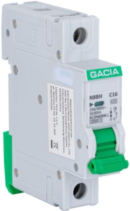 GACIA Wyłącznik nadprądowy GACIA N8BH 10KA C 1P 16A