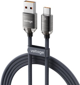 VOLTAGE Kabel USB-A / USB-C Voltage PureCrystal 66W 100cm czarny