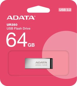 ADATA Adata Pendrive UR350 64GB USB3.2 Gen2 Metal czarny