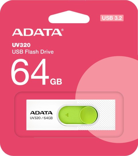 ADATA Adata Pendrive UV320 64GB USB 3.2 Gen1 Biały