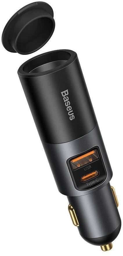 BASEUS ŁADOWARKA SAMOCHODOWA Baseus Share Together 120W 3A 1x USB-A 1x USB-C PD 30W QC 4.0+