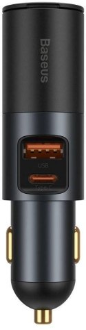 BASEUS ŁADOWARKA SAMOCHODOWA Baseus Share Together 120W 3A 1x USB-A 1x USB-C PD 30W QC 4.0+