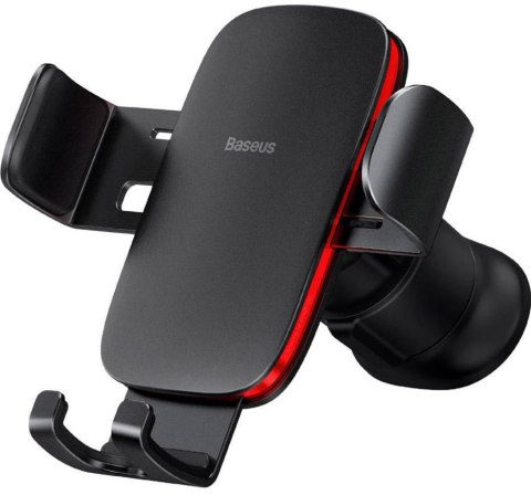 BASEUS Uchwyt samochodowy na telefon do kratki nawiewu Baseus Metal Age II Gravity, czarny