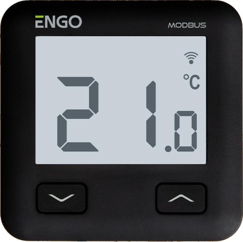 ENGO CONTROLS ENGO Controls E10-MBUSB - Regulator temperatury, MODBUS, 230V, czarny, Internetowy, podtynkowy, Wi-Fi