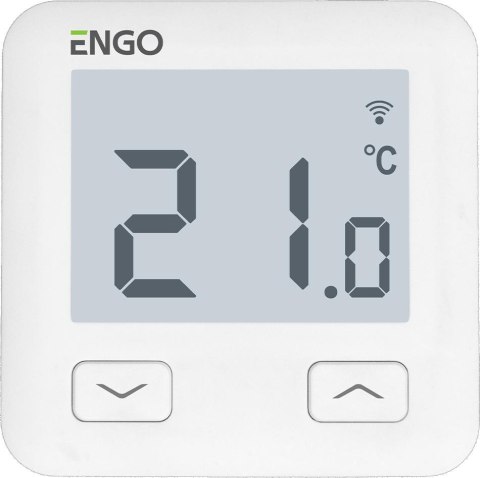 ENGO CONTROLS ENGO Controls E10-W - Regulator temperatury, 230V, biały, Wi-Fi, Internetowy, podtynkowy