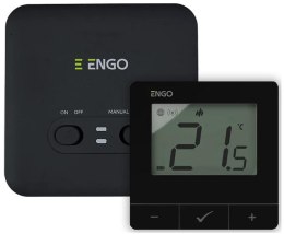 ENGO CONTROLS ENGO Controls E20i-B - Regulator temperatury, bezprzewodowy, bateryjny, Wi-Fi, Internetowy, czarny, 868MHz