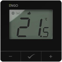 ENGO CONTROLS ENGO Controls E25-230B - Regulator temperatury, 230V, czarny, Internetowy, natynkowy ZigBee/868MHz
