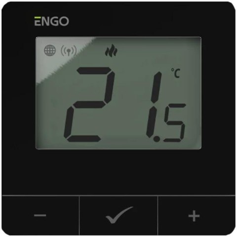 ENGO CONTROLS ENGO Controls E25-24B - Regulator temperatury, 24V, czarny, Internetowy, natynkowy ZigBee/868MHz