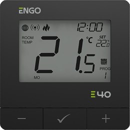 ENGO CONTROLS ENGO Controls E40-230B - Programowany, Internetowy natynkowy regulator temperatury ZigBee/868MHz, 230V, czarny