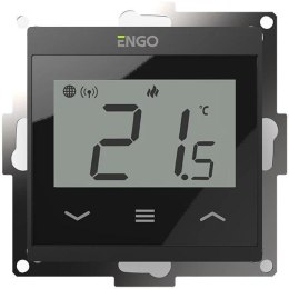 ENGO CONTROLS ENGO Controls E55-B - Regulator temperatury do ramki 55x55, 230V, czarny, Internetowy, Wi-Fi