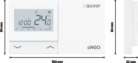 ENGO CONTROLS ENGO Controls E901-RF - Regulator temperatury, bezprzewodowy, tygodniowy, elektroniczny