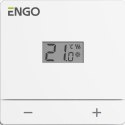 ENGO CONTROLS ENGO Controls EASY-BATW - Regulator temperatury, bateryjny, biały, dobowy, natynkowy