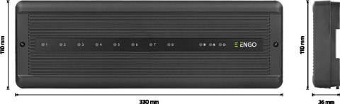ENGO CONTROLS ENGO Controls ECB8-230 - Listwa przewodowa 8 stref do sterownia ogrzewaniem podłogowym, 230V, moduł pompy i kotła