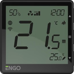 ENGO CONTROLS ENGO Controls EFAN-230B - Regulator klimakonwektorów, 230V, czarny, Internetowy, podtynkowy , Wi-Fi