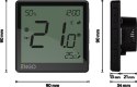 ENGO CONTROLS ENGO Controls EONE-230B - Regulator temperatury, 230V, czarny, Internetowy, podtynkowy, ZigBee