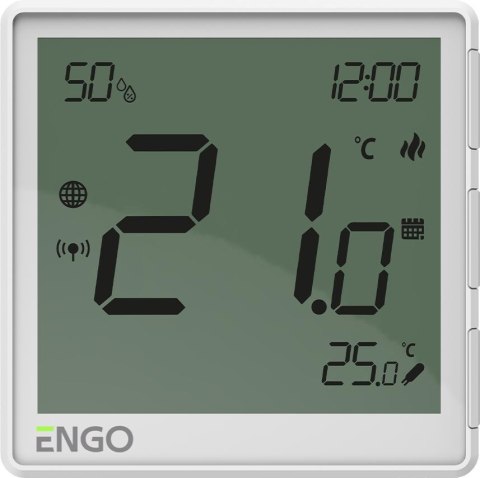 ENGO CONTROLS ENGO Controls EONE-230W - Regulator temperatury, 230V, biały, Internetowy, podtynkowy, ZigBee