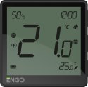ENGO CONTROLS ENGO Controls EONE-BATB - Regulator temperatury, bateryjny (Li-Ion), czarny, Internetowy, akumulatorowy, ZigBee, natynkowy