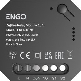 ENGO CONTROLS ENGO Controls EREL-16ZB - Smart Relay Inteligentny przekaźnik ZigBee do systemu ENGO Smart, 1x16A, NO-COM