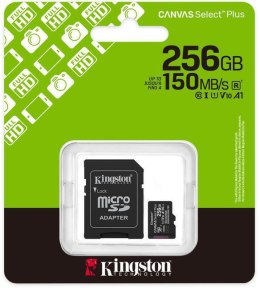 KINGSTON Karta pamięci microSD Kingston Canvas Select Plus microSDXC C10 UHS-I 256GB