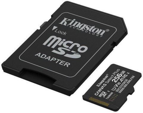 KINGSTON Karta pamięci microSD Kingston Canvas Select Plus microSDXC C10 UHS-I 256GB