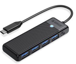 ORICO Hub USB-C Orico 4-porty USB-A 3.0 5Gbps czarny