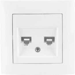 VCX Gniazdo komputerowe podwójne VCX WESA LC 41 Biały