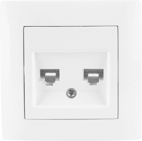 VCX Gniazdo komputerowe podwójne VCX WESA LC 41 Biały