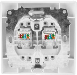 VCX Gniazdo komputerowe podwójne VCX WESA LC 41 Biały