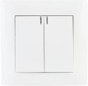 VCX Łącznik podwójny z podświetleniem VCX WESA LC 04 Biały