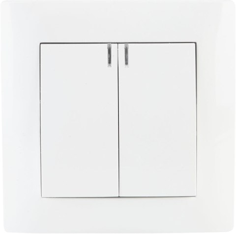 VCX Łącznik podwójny z podświetleniem VCX WESA LC 04 Biały