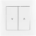VCX Łącznik żaluzjowy pojedynczy (dwuklawiszowy) VCX WESA LC 12 Biały
