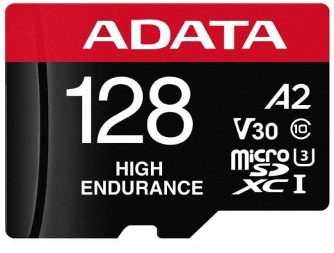 ADATA Adata Karta microSD High Endurance 128GB UHS1 U3 V30 A2 100/85MB/s + Adapter