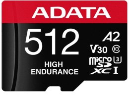ADATA Adata Karta microSD High Endurance 512GB UHS1 U3 V30 A2 100/85MB/s + Adapter