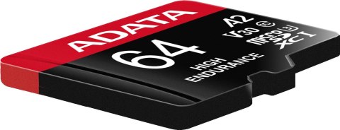 ADATA Adata Karta microSD High Endurance 64GB UHS1 U3 V30 A2 100/80MB/s + Adapter