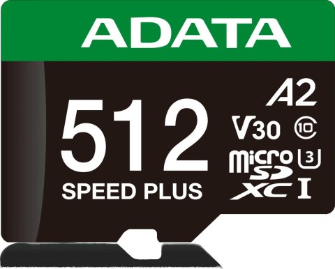 ADATA Adata Karta pamięci microSD Speed Plus 512GB UHS1 U3 V30 A2 180/160 MB/s