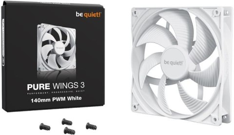 BE QUIET! Wentylator be quiet! Pure Wings 3 PWM 140mm biały