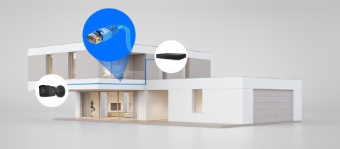 HILOOK Zestaw do monitoringu Hilook 8 kamer IP IPCAM-B4-P Black 2K+