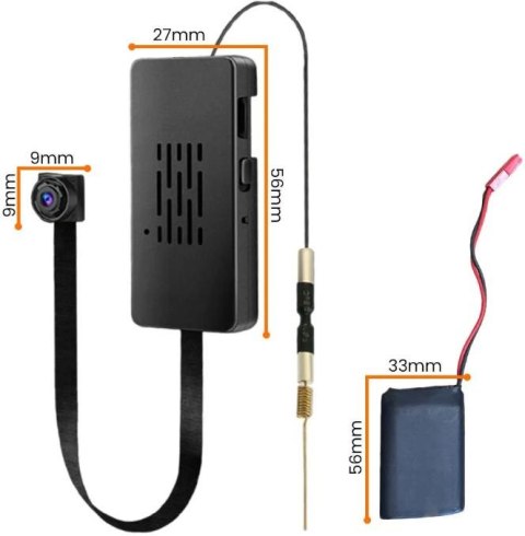 ORLLO Kamera Orllo C2 Pro ukryta mini szpiegowska Wi-Fi